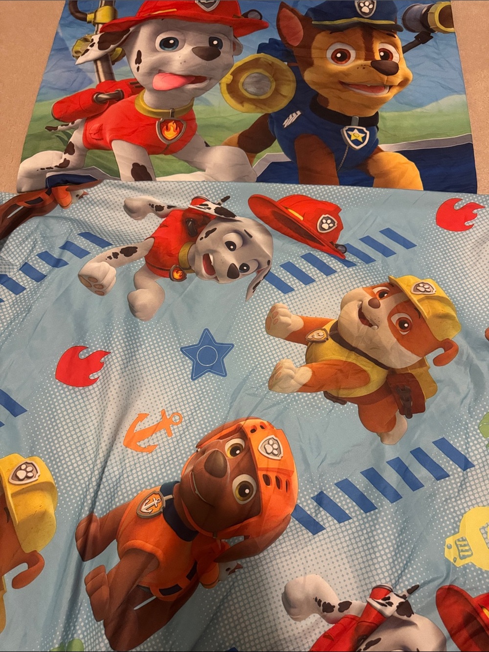 Paw Patrol Kids Twins Size Fitted Sheet plus One Pillow Case